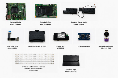 Ricambi samsung ue40f6400ak - ricambi, tv